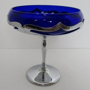 vintage footed candy dish